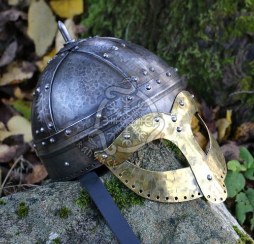 RK-629 Forged Viking Helmat, Medivel Helmat, 1.5mm Thick Metal Helmat, Viking Historical Helmet