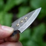 Damascus Steel Pendant — Handcrafted Norse Jewelry - Image 3