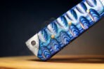 Damascus Skinner Knife — Hand-Forged, Stag Horn Handle, Leather Sheath (RK-598) - Image 3