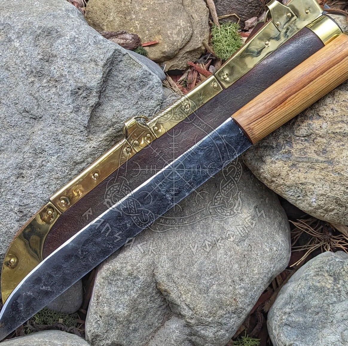 Olivescramasax Viking Seax Knife | Seax Knife