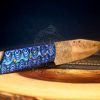 RK-598 Custom Handmade Damascus Steel Fixed Blade Skinner Knife, Camping Knife, Bushcrfat Knife, Gift For Men, Groomsmen Gift - Image 5