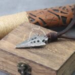 Damascus Steel Pendant — Handcrafted Norse Jewelry (RK-646) - Image 5