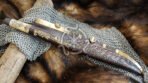 High-Carbon Viking Seax Knife — Hand-Forged, Camel Bone Handle | Engraving Available - Image 2
