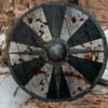 RK-622 Battle Bloodied Black and White Plank Viking Shield, 24"Inches Shield, Wall Decor Shield - Image 2