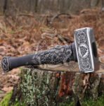 Odin Viking War Hammer — Handcrafted, Ash Wood Handle - Image 7