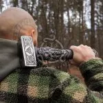 Odin Viking Hammer, Handcrafted, Ash Wood Handle