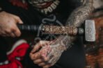 Norse Viking War Hammer — Handcrafted, Ash Wood Handle (RK-626)