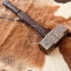 RK-627 Hand Forged Viking Hammer, Fenrir Hammer, Personzlized Viking Hammer - Image 3