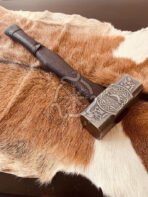 Fenrir Viking War Hammer — Handcrafted, Ash Wood Handle - Image 3