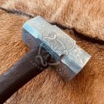Fenrir Viking War Hammer — Handcrafted, Ash Wood Handle