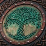 Yggdrasil Viking Shield — Handcrafted, 24" Overall - Image 3