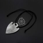 Damascus Steel Pendant — Handcrafted Norse Jewelry (RK-648)