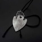Damascus Steel Pendant — Handcrafted Norse Jewelry (RK-648) - Image 3