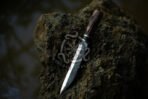 High-Carbon Viking Seax Knife — Hand-Forged, Pakka Wood Handle - Image 3