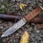 High-Carbon Viking Seax Knife — Hand-Forged, Rosewood Handle | Engraving Available