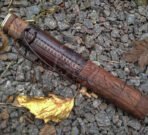 High-Carbon Viking Seax Knife — Hand-Forged, Rosewood Handle | Engraving Available - Image 3