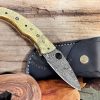 Hand Forged Damascus Steel Folding Pocket Knife