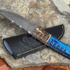 RK-601 Personalized Damascus Steel Fixed Blade Hunting Knife 8'' Engraved Wood Handle Full Tang Camping  Knife, Gift For Men, Christamas Gift,USA - Image 6