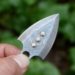 Damascus Steel Pendant — Handcrafted Norse Jewelry - Image 2