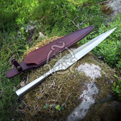 RK-657 Hand-Forged Viking Spear Head, Stainless Steel Spear Head