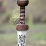 Viking Sword — Hand-Forged Stainless Steel, Wood Handle