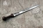 Viking Sword — Hand-Forged Stainless Steel, Wood Handle - Image 3