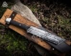 High-Carbon Viking Seax Knife — Hand-Forged, 12" Overall, Wood Handle - Image 4