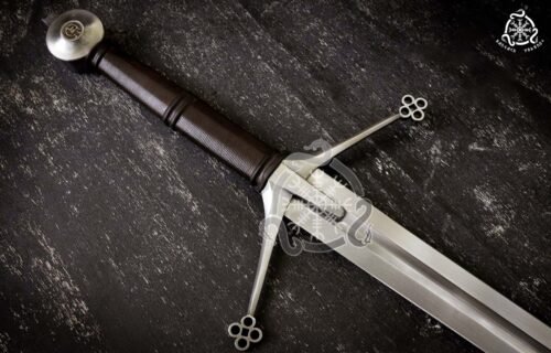 RK-666 Forged Stainless Steel Blade handle With leather wrap, Stainless Steel Viking Sword, Medieval Sword, Wall Hanging Sword