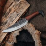 Odin High-Carbon Viking Seax Knife — Hand-Forged, Leather Sheath - Image 2