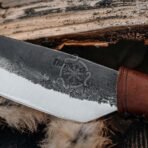 Odin High-Carbon Viking Seax Knife — Hand-Forged, Leather Sheath - Image 3