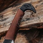 Odin High-Carbon Viking Seax Knife — Hand-Forged, Leather Sheath - Image 4