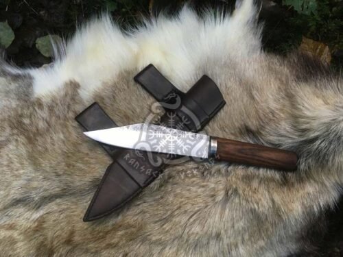 RK-652 Handmade Forged Viking Anglo-Saxon Seax Knife | Blacksmith Steel & Iron Norse Historical Replica Survival Blade
