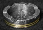 Handmade Damascus Steel Pipe & Ashtray Set | Brass Weed & Tobacco Pipe | Premium Smoking Tools & Ash Collector Accessories - Image 2