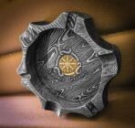 Handmade Prime Damascus Steel Ashtray | Multi-Rest Ash Collector for Cigars & Cigarettes | Unique Gift Accessory - Image 4