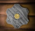 Handmade Prime Damascus Steel Ashtray | Multi-Rest Ash Collector for Cigars & Cigarettes | Unique Gift Accessory - Image 3