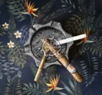 Handmade Prime Damascus Steel Ashtray | Multi-Rest Ash Collector for Cigars & Cigarettes | Unique Gift Accessory - Image 5