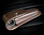 Handmade Prime Damascus Steel Pipe with Brass Finish | Includes Leather Pipe Case | Discreet Weed & Tobacco Smoking Tool - Image 5