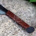 High-Carbon Viking Seax Knife — Hand-Forged, Leather Sheath (RK-658) - Image 2
