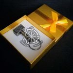 Damascus Steel Pendant — Handcrafted Norse Jewelry (RK-649)