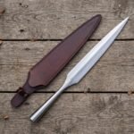 Spearward Hand Forged High Carbon Steel Viking Spear Head | Hollow Shaft at 1.1 Inch Diameter | Collector and Display Gift | RK-657