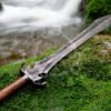 RK-676 Forged Damascus Steel Sword, Fantasy Sword, 28"Inch Long Sword, Gift for Men, Wall Hanging Sword - Image 2