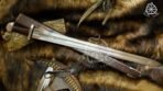 Sword — Hand-Forged Stainless Steel, Leather-Wrapped Handle - Image 2