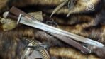 Sword — Hand-Forged Stainless Steel, Leather-Wrapped Handle - Image 3