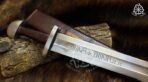Sword — Hand-Forged Stainless Steel, Leather-Wrapped Handle - Image 6