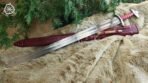 Viking Sword — Hand-Forged Stainless Steel, Leather-Wrapped Handle (RK-669) - Image 2