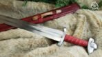 Viking Sword — Hand-Forged Stainless Steel, Leather-Wrapped Handle (RK-669) - Image 8