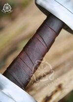 Viking Sword — Hand-Forged Stainless Steel, Leather-Wrapped Handle (RK-670) - Image 5
