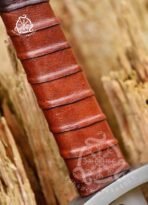 Viking Sword — Hand-Forged Stainless Steel, Leather-Wrapped Handle (RK-672) - Image 4