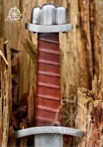 Viking Sword — Hand-Forged Stainless Steel, Leather-Wrapped Handle (RK-672)