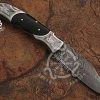 RK-687 Damascus Steel EDC Pocket Knife – Hand-Forged Buffalo Horn Handle Folding Knife - Image 3